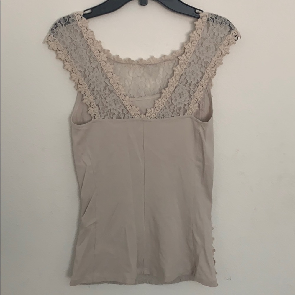 Express beige lace top - Picture 6 of 13